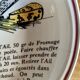 SIX vintage Gien spaghetti plates - Cordon Rouge Series