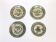 4 Vietri plates decorated by Fabbrica Ceramica Avallone, 1930s