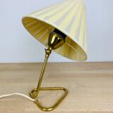 50s brass casserole lamp