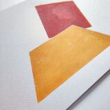 Minimalist geometric painting