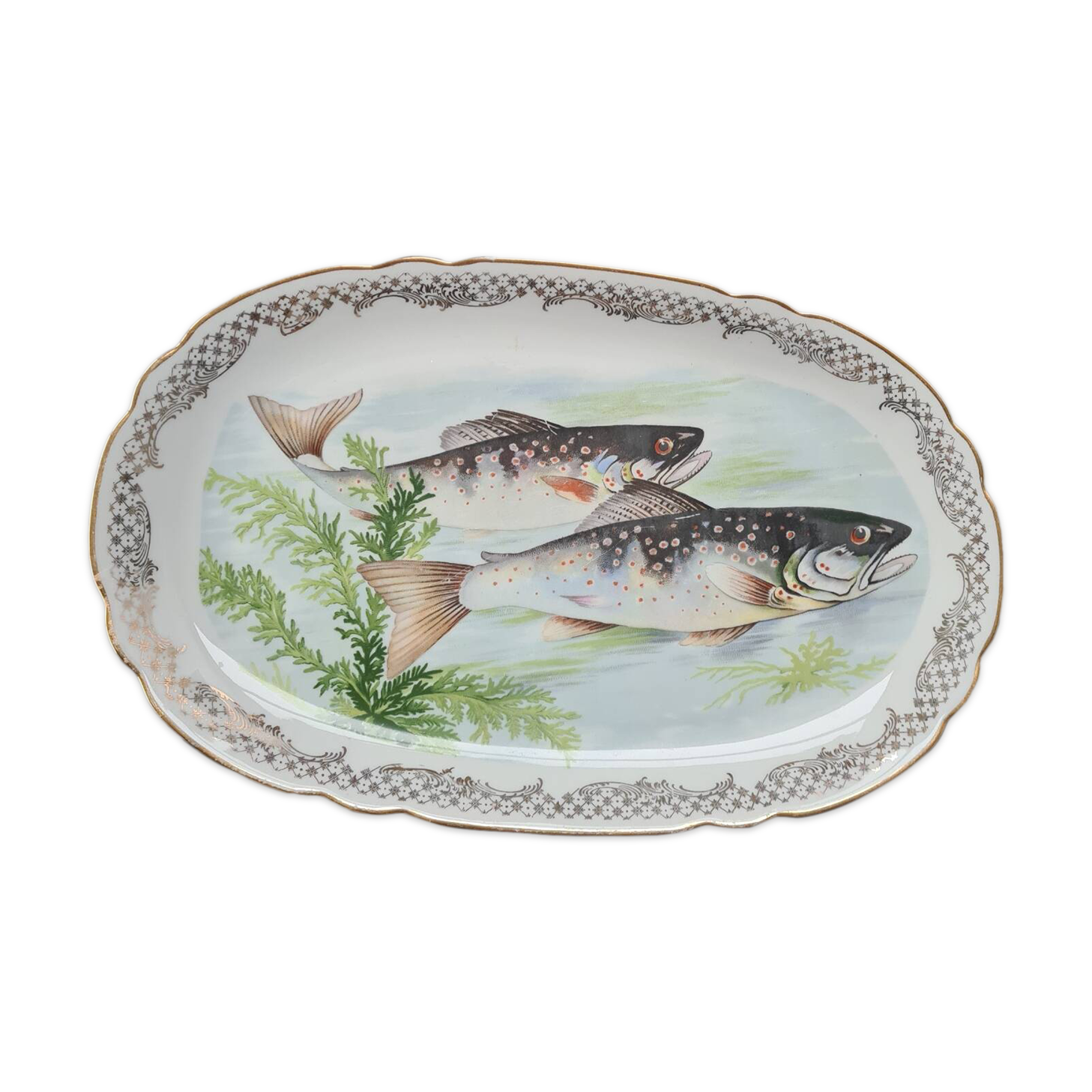 Porcelain fish dish