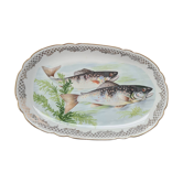 Plat à poisson en porcelaine
