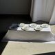 Set of 6 vintage Limoges porcelain plates with fish design.