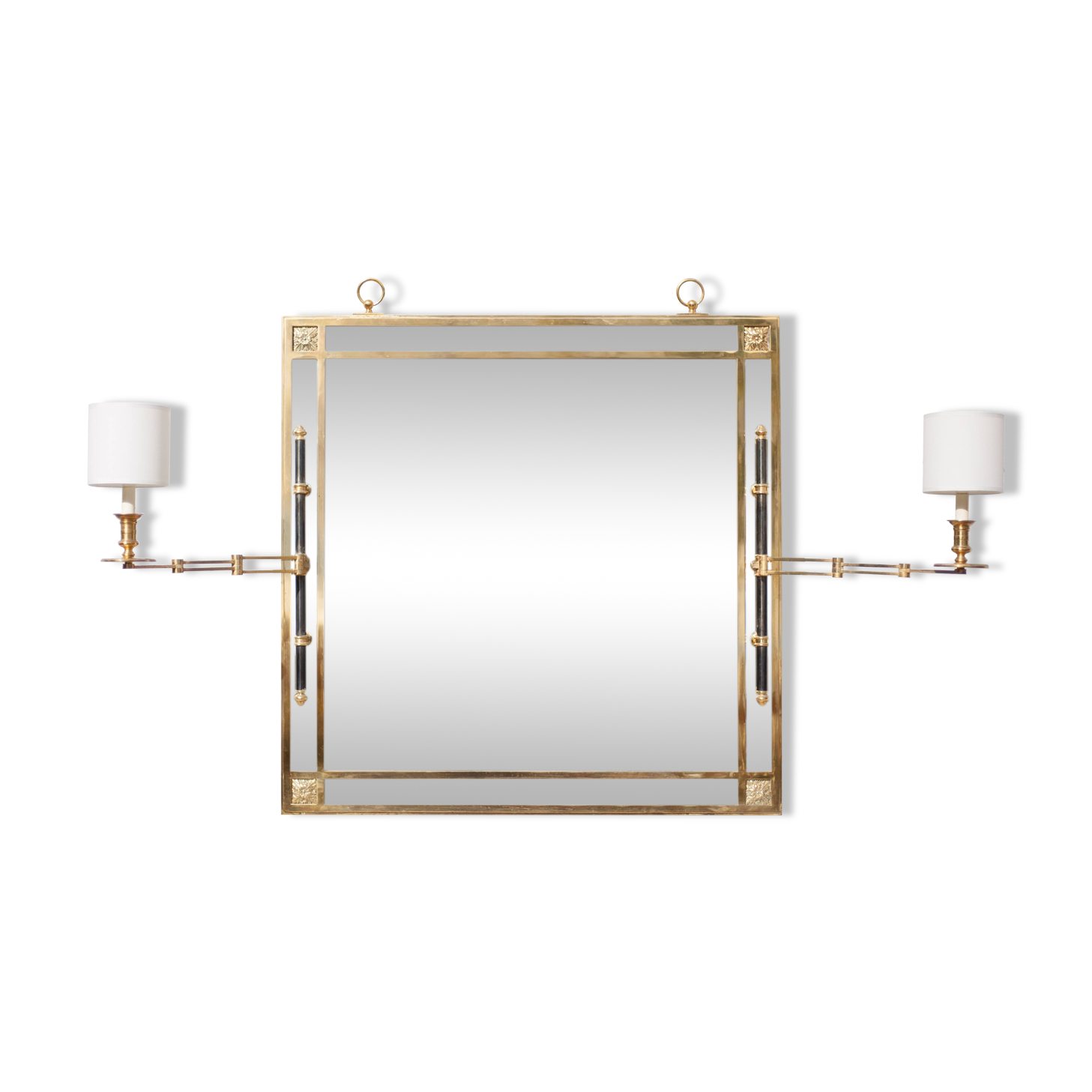mirror with articulated wall light