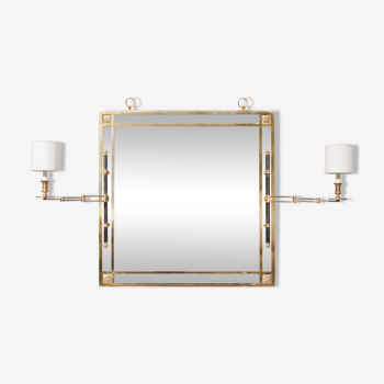 mirror with articulated wall light