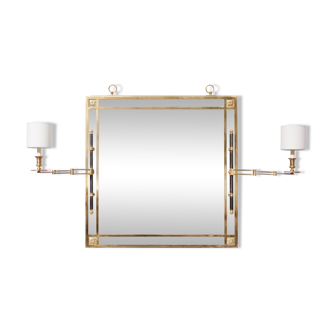 mirror with articulated wall light