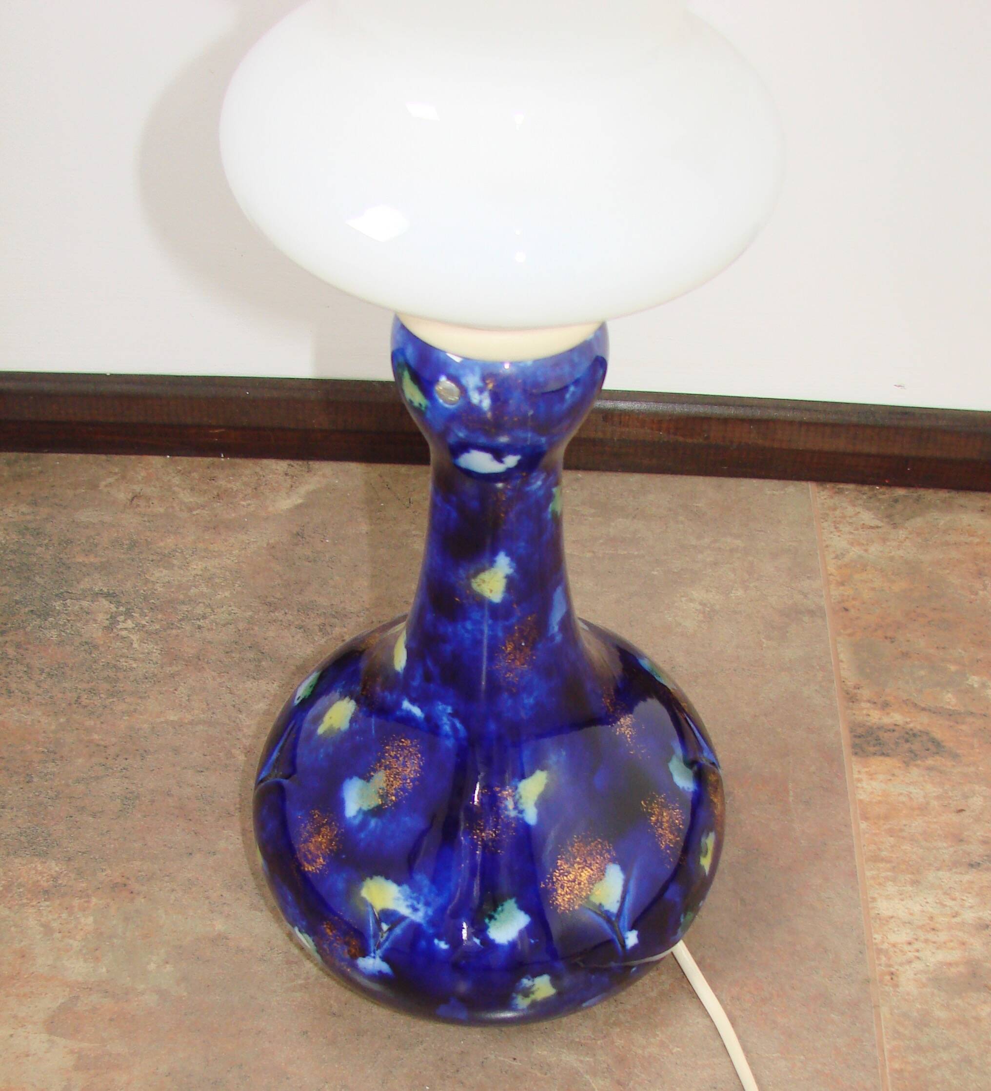 Lampe de table 'Ciel nocturne' de l'ère spatiale, années 1960 – style Wallendorf
