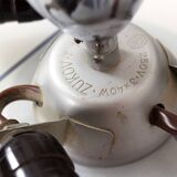 Mid-Century Czech Glass Pendant Lamps with Colorful Decor, 1970s, Set of 6