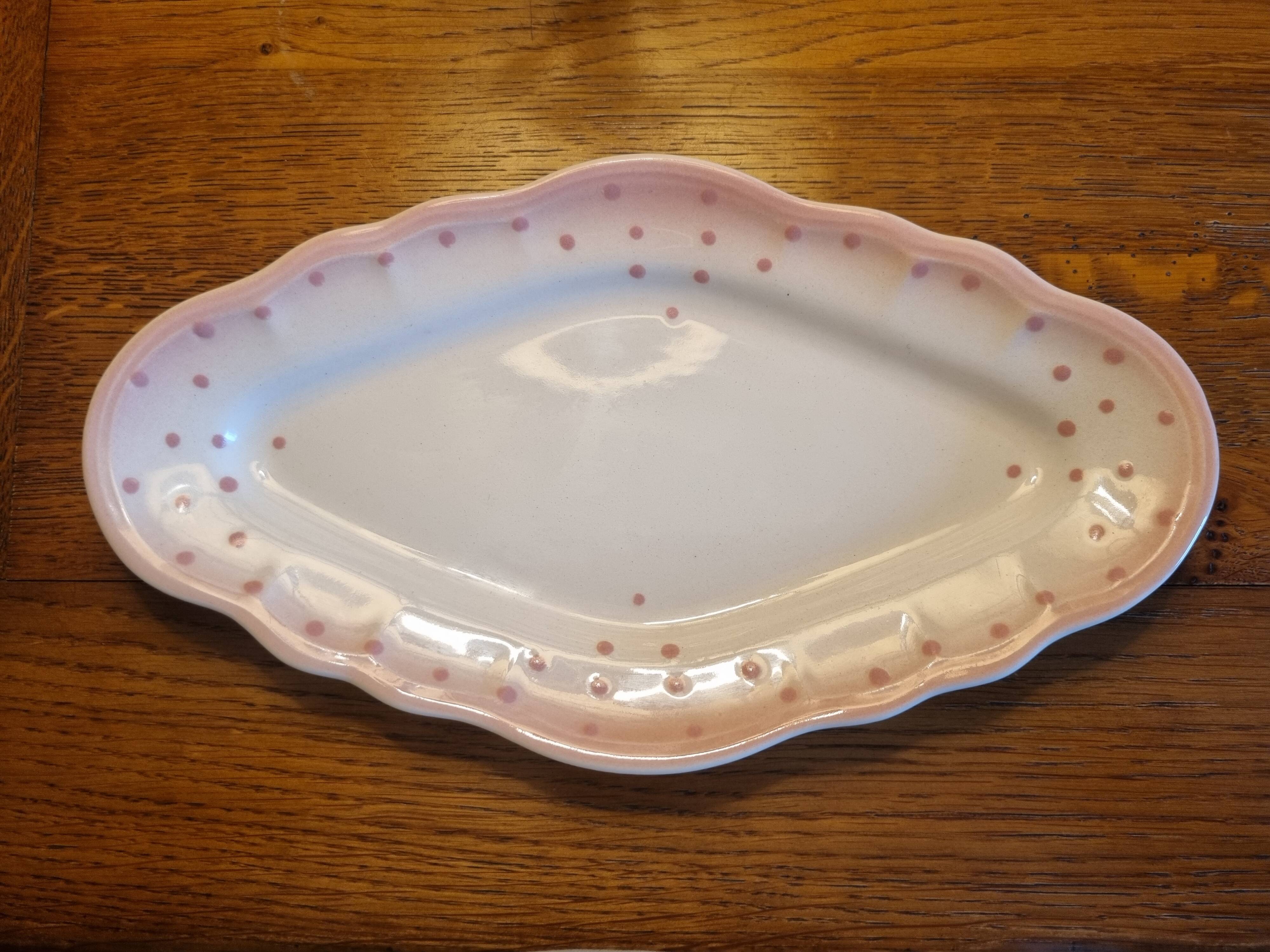 retro tray in French earthenware