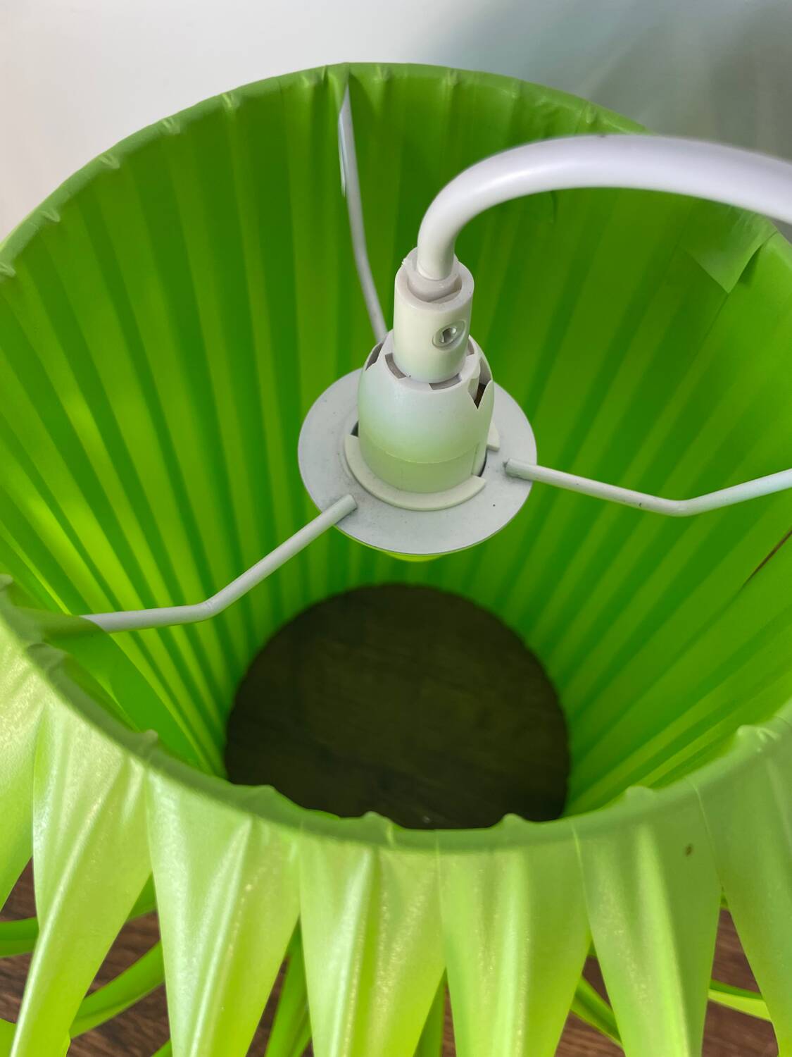 Vintage Steinhauer space age green pendant light