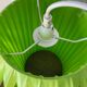 Vintage Steinhauer space age green pendant light