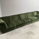 Modular corduroy lounge sofa by Laauser, 1970s
