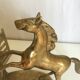 Pair of vintage brass bookbands