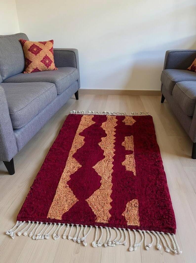 Traditional handmade Berber carpet 250cmx150cm