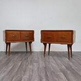 Mid-Century Modern Nightstands in the style of Gio Ponti, 1950s, Set of 2