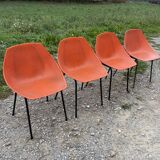 Shell chairs by Pierre Guariche for Meurop, Belgium, 1960