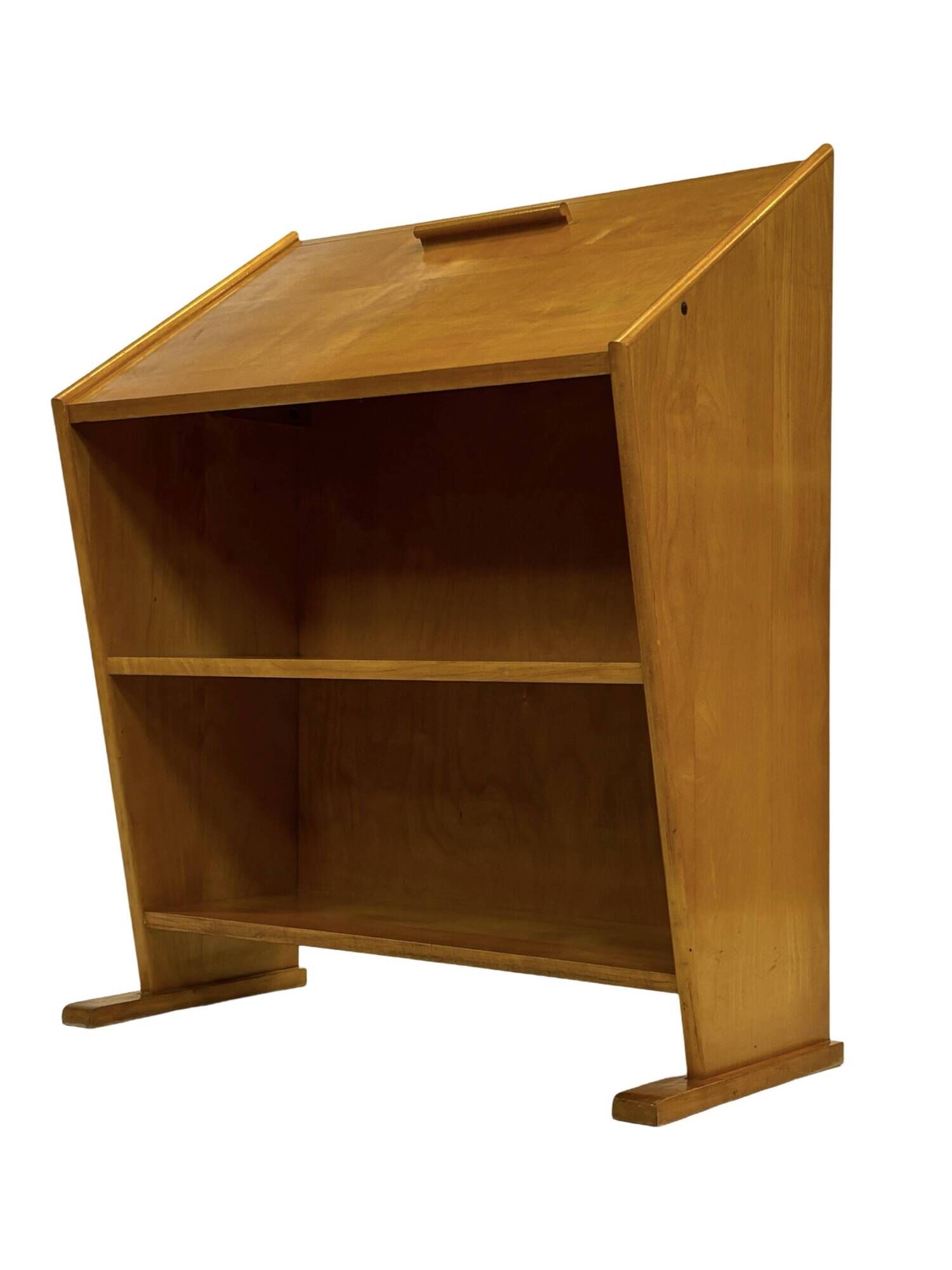 Vintage Oak Secretary Desk by Cor Alons for Den Boer Gouda