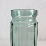 Vintage faceted glass jar vase
