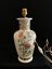 Lamp foot, Chinese style, flowers, sinograms, porcelain, Italy
