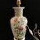 Lamp foot, Chinese style, flowers, sinograms, porcelain, Italy