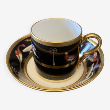 Tasse historique manufacture royale de limoges bernardaud "aux oiseaux" 190 €