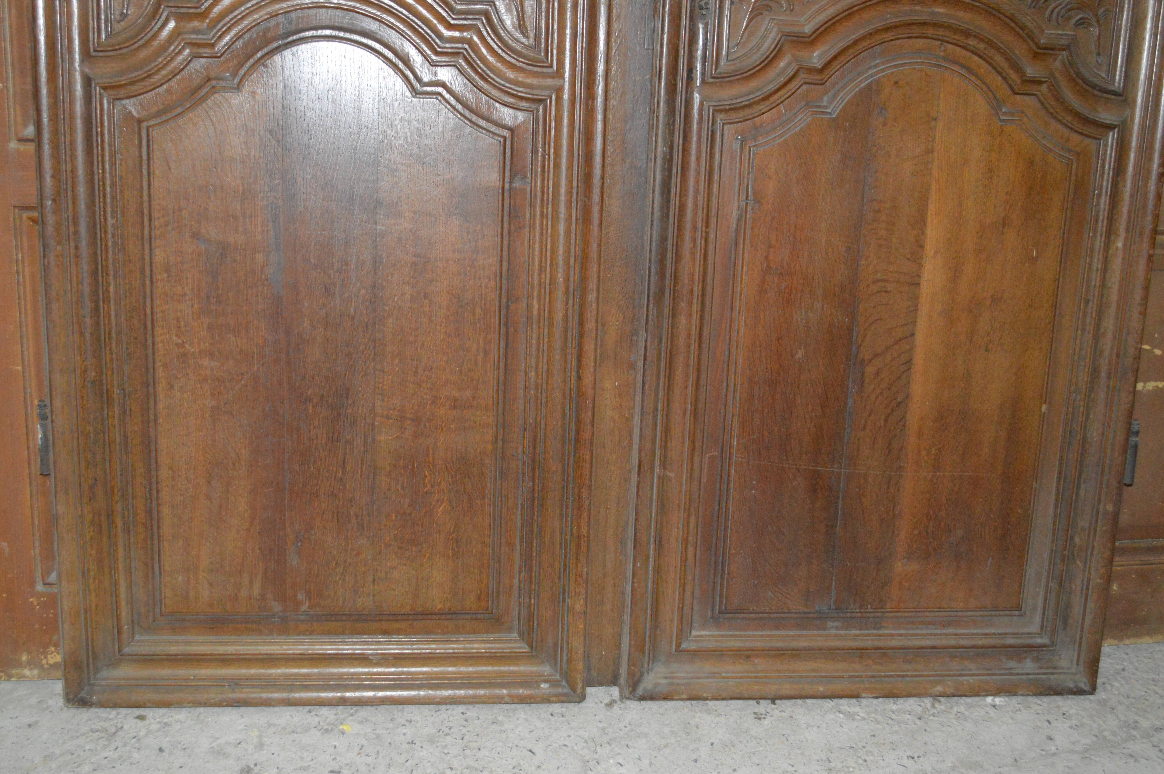 Paire de portes en chêne