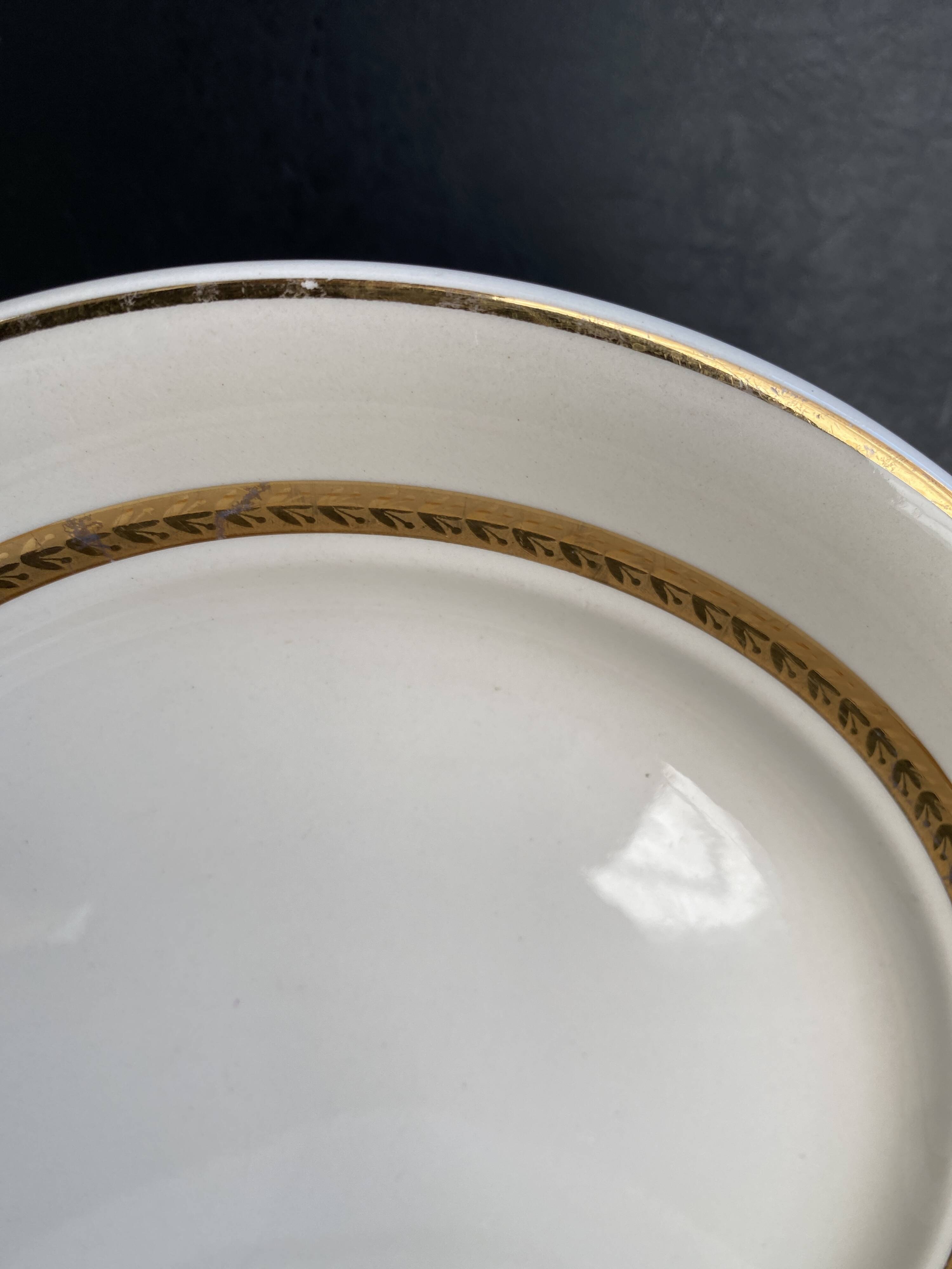 2 Vintage Plates Villeroy & Boch Mettlach - Economic Union France-Sarr