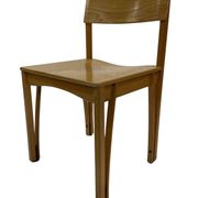 Vintage wooden chair 1980s minimalist design unique