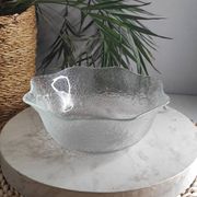 Mini glass salad bowl