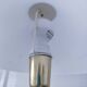 Articulated reading floor lamp in gold metal from the 90s