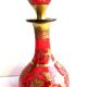 Small carafe Napoleon III red and gold Baccarat crystal, vine decoration