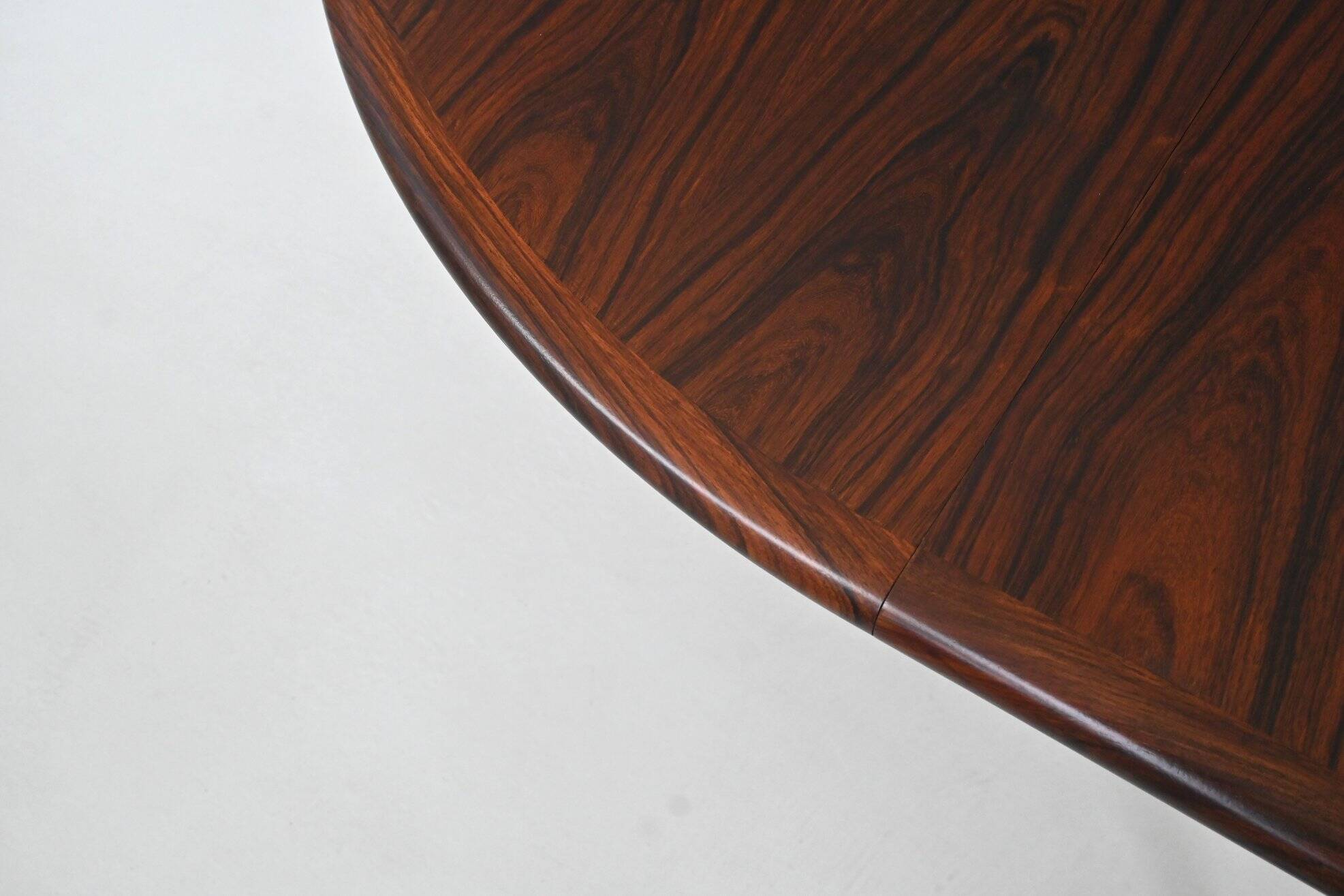 Niels Otto Moller model 15 dining table in rosewood Denmark 1960