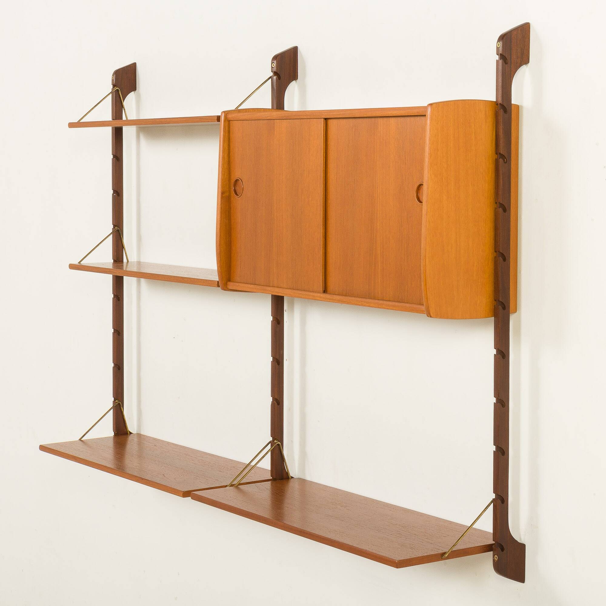 Small Ergo teak wall unit by John Texmon, Norway 1960s