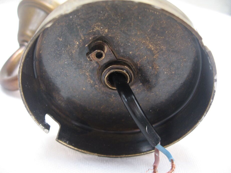 Pair of metal and glass wall light