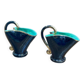Pair of ceramic vases from Vallauris - 1970s