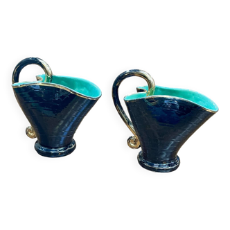 Paire de vases en céramique de Vallauris - années 70