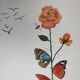 Salvador Dali : Flordali II, La rose papillon - Lithographie originale signée