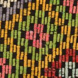 7x9 Yellow Green Handmade Wool Scandinavian Kilim Rug