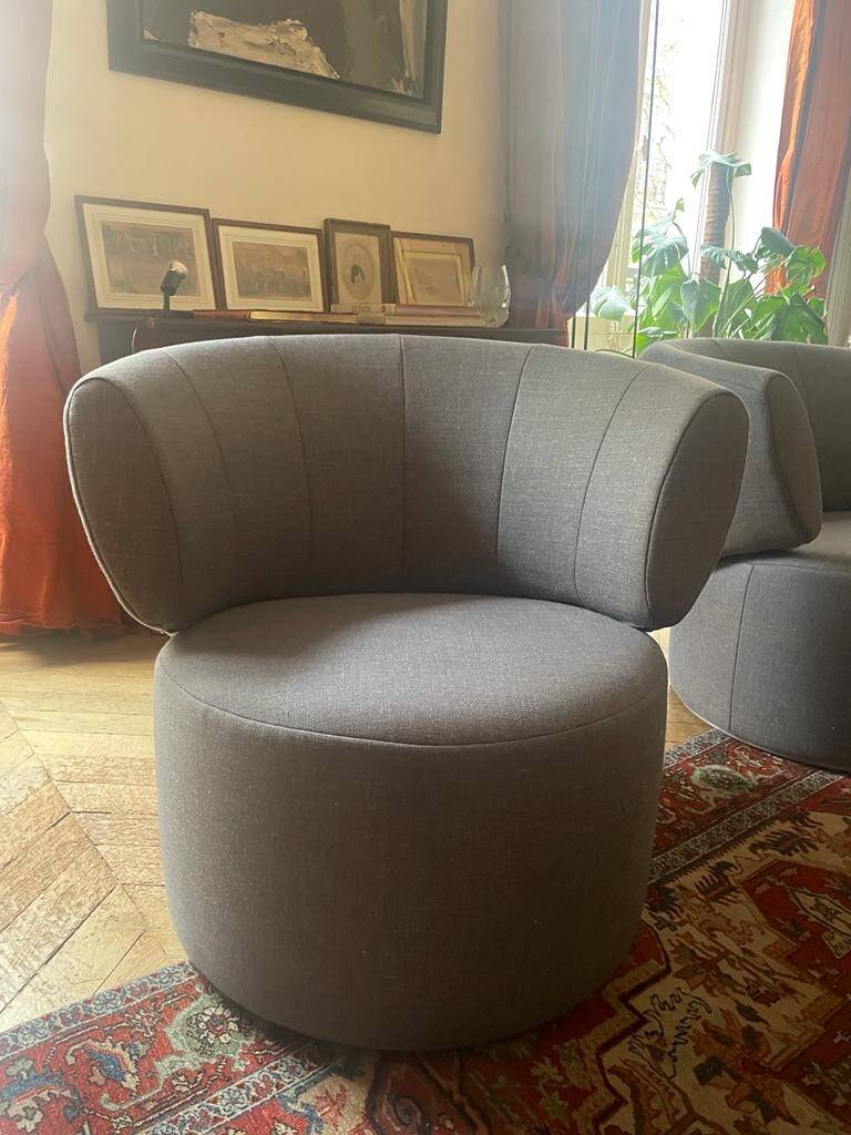 Two armchairs signed Rolf Benz