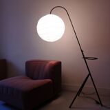 Floor lamp reading metal tripod 1970