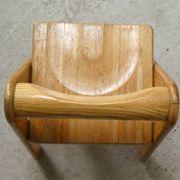 Pierre Grosjean's pine children's chair, Belgium, 1970