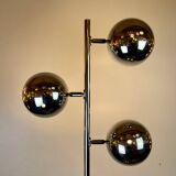 Space-Age Chrome Floor Lamp, Italy, 1970s