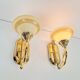 Art Nouveau Regency Brass Wall Lamps by Bejorama Lighting, Spain, 1970s, Set of 2