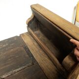 Church bench wooden chest 18th