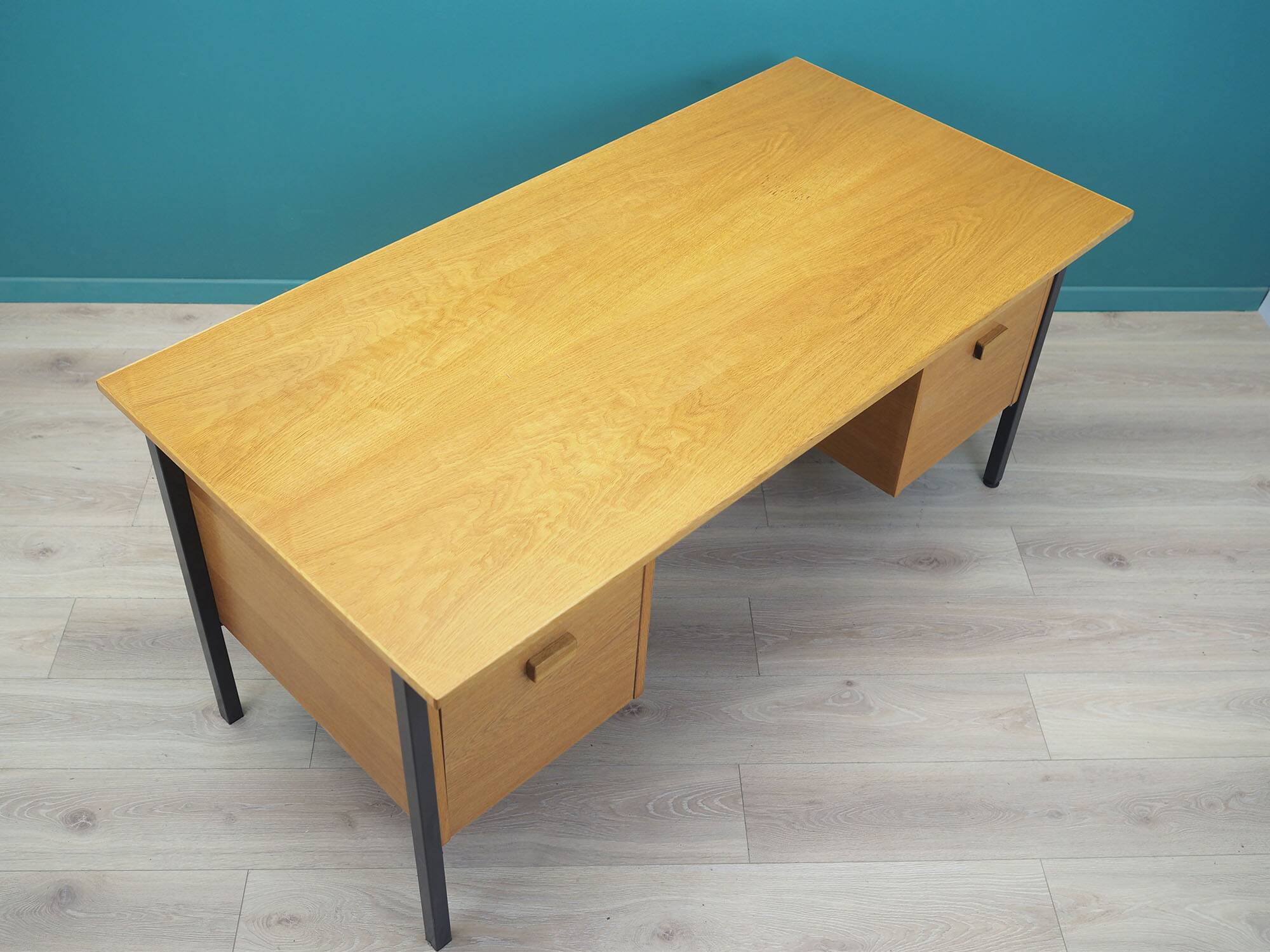 Ash desk, Danish design, 1980s, production: Labofa Møbler