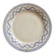 Old Gien Aurélie plate – Ivory earthenware with Lesage fabric pattern