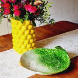 Serving dish with celery barbotine