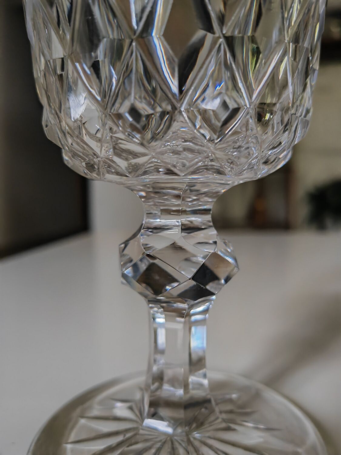 Saint Louis or Baccarat cut crystal glass