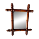 Bamboo framed mirror 19th century