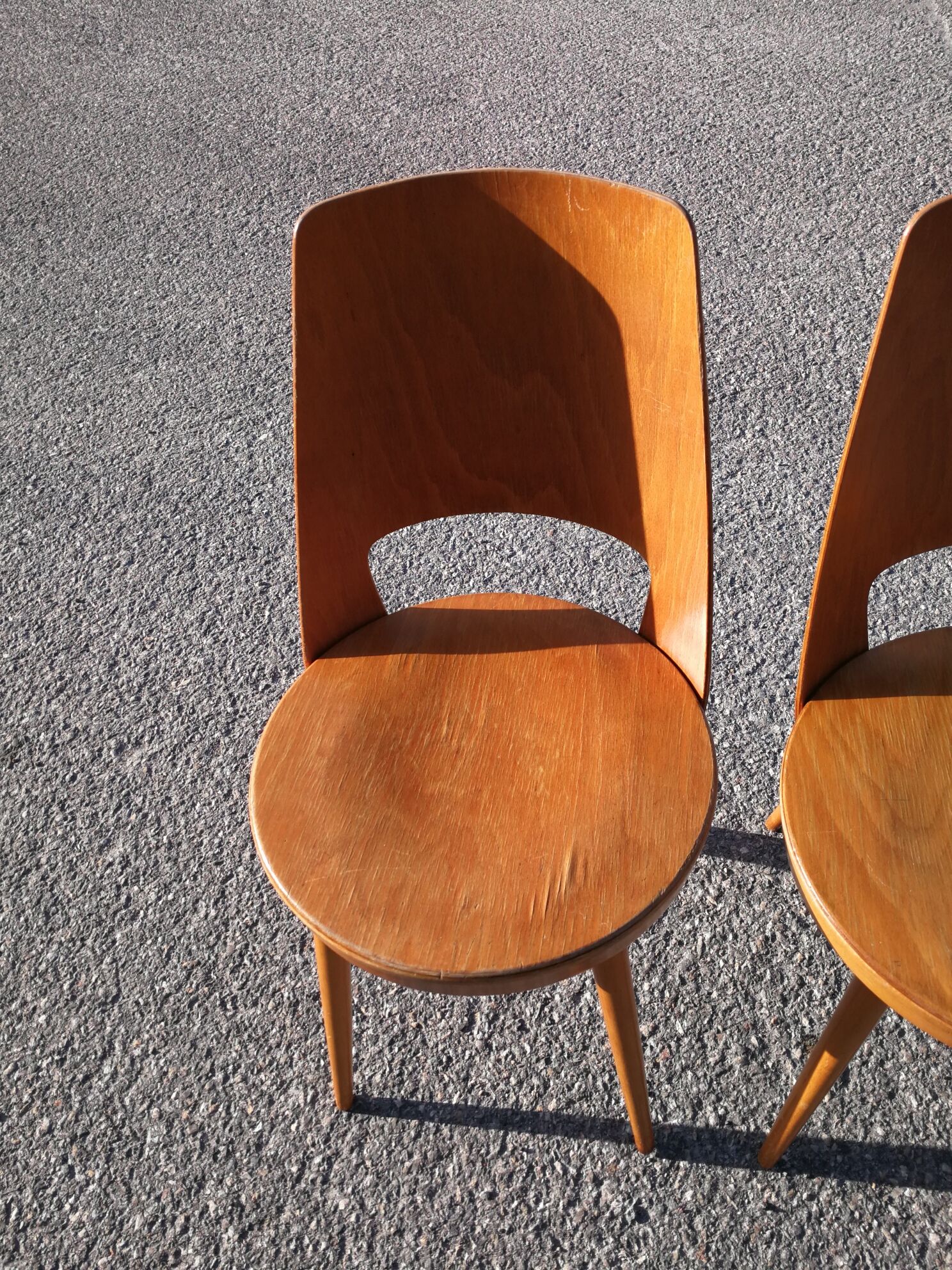 Lot of 2 chairs bistro Baumann series Mondor